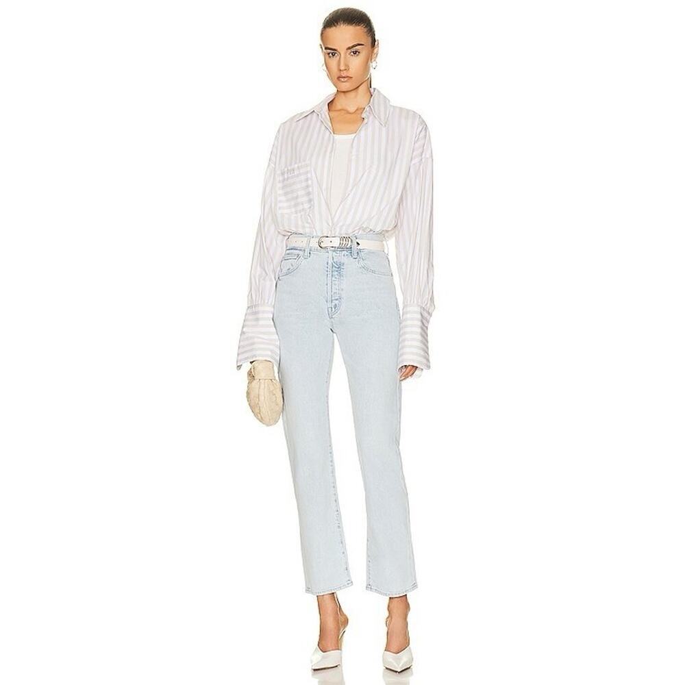 NWT MOTHER Superior Jeans High Waisted Hiker Hover in I Do Declare Size 28 USA